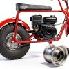 AlveyTech 9 inch Bike Rim Silver Mini Bike Rear-3
