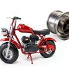 AlveyTech 9 inch Bike Rim Silver Mini Bike Rear-5