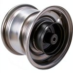 AlveyTech 9 inch Bike Rim Silver Mini Bike Rear-0