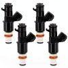 Fuel Injector NewYall Aluminum Stainless 4 Port-0