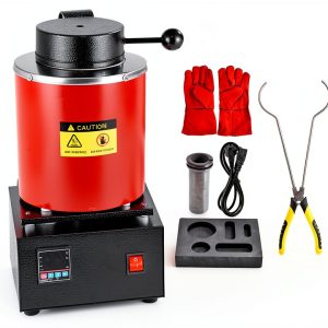Gold Melting Furnace 3KG 1500W Electric Smelter Red Model-0