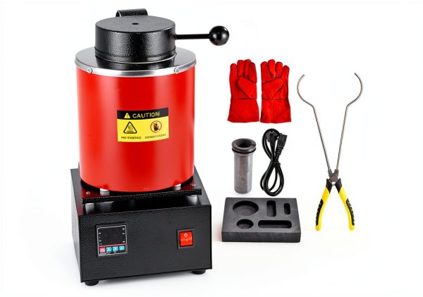 Gold Melting Furnace 3KG 1500W Electric Smelter Red Model-0