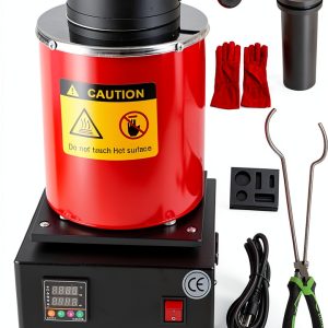 Gold Melting Furnace 3KG 1500W Smelting Kit Graphite Crucible-0
