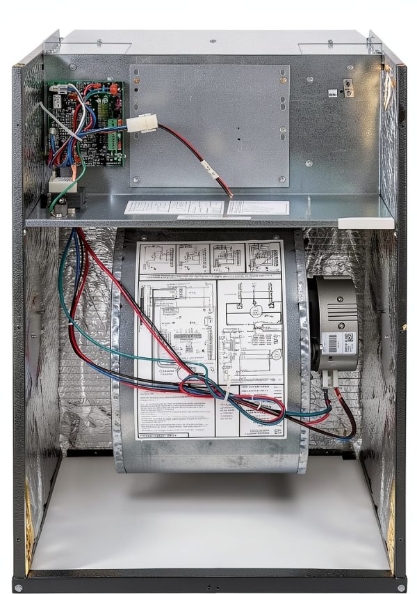 Goodman 51,180 BTU Electric Furnace MBVK20DP1X00 2,000 CFM Gray Steel-2