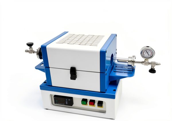 Laboratory Mini Tube Furnace EQCOTWEA T057102 1100°C Vacuum White-2